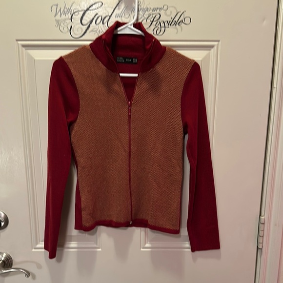 Zara women’s light weight zip‎ front sweater / Size M / Box 31-6 - Picture 1 of 8